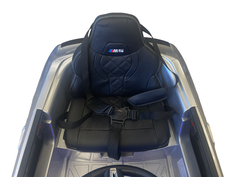 Bmw M5,Lithium, Siège En Cuir, Pneus En Caoutchouc, Voiture À Batterie Pour Enfants !