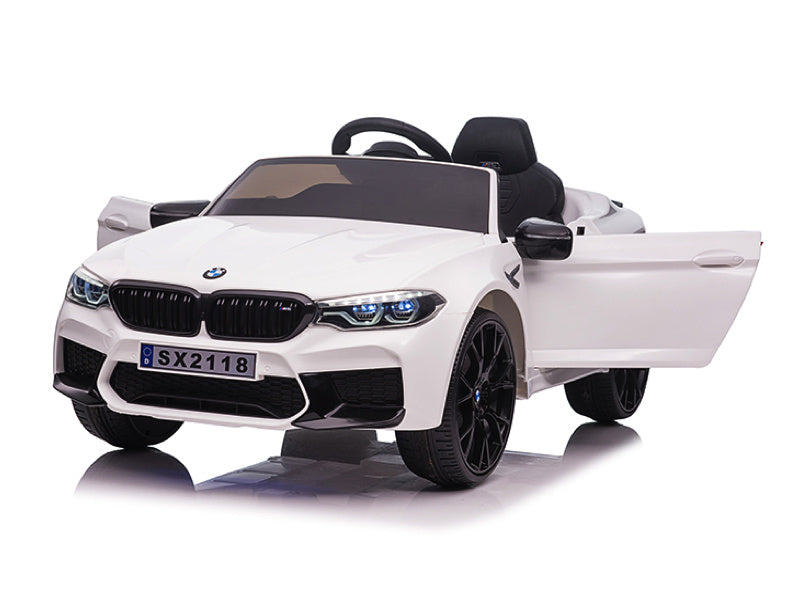 Bmw M5, Siège En Cuir, Pneus En Caoutchouc, Voiture À Batterie Pour Enfants !