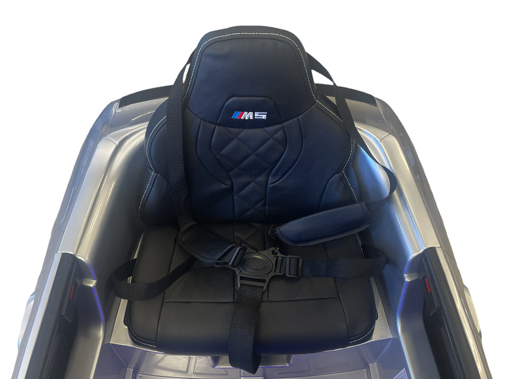 Bmw M5,Lithium, Siège En Cuir, Pneus En Caoutchouc, Voiture À Batterie Pour Enfants !