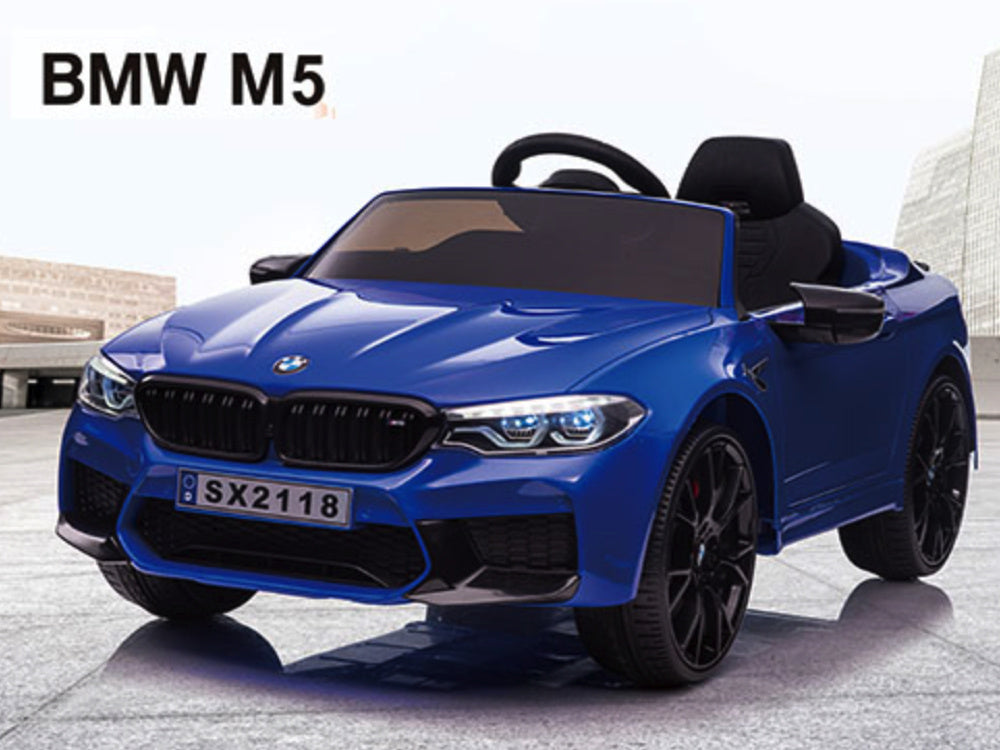 Bmw M5,Lithium, Siège En Cuir, Pneus En Caoutchouc, Voiture À Batterie Pour Enfants !