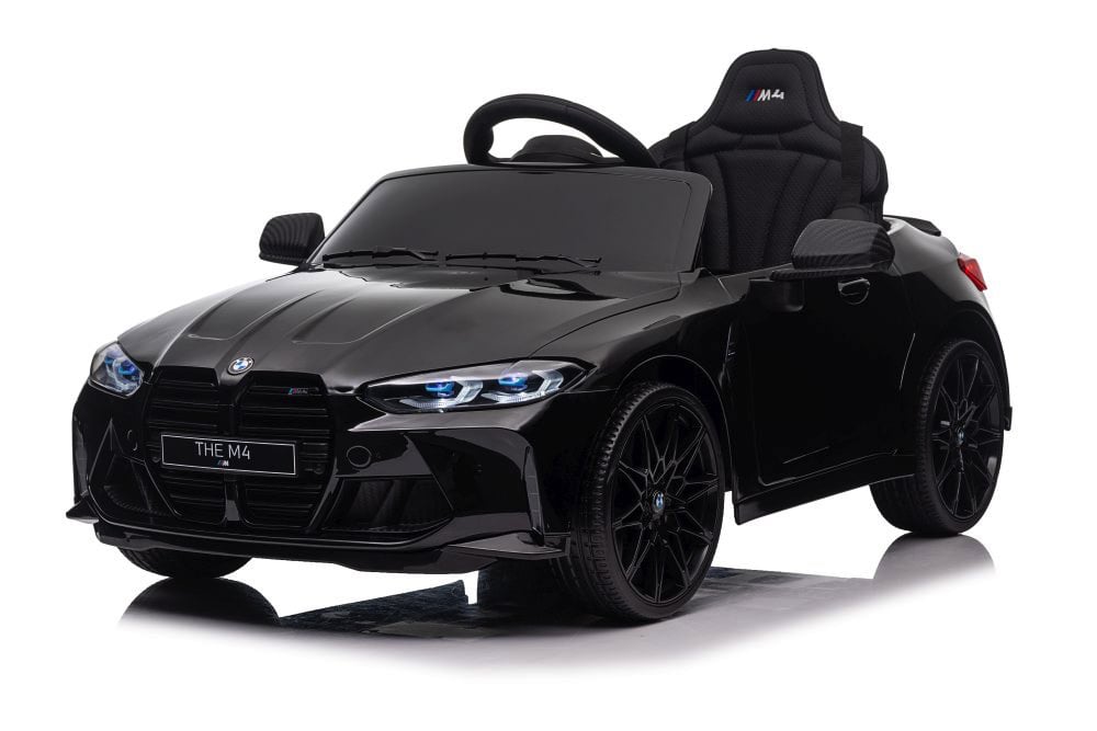Bmw M4, Voiture Électrique Pour Enfants 12 Volts, Siège En Cuir, Pneus En Caoutchouc, Voiture À Batterie Pour Enfants !