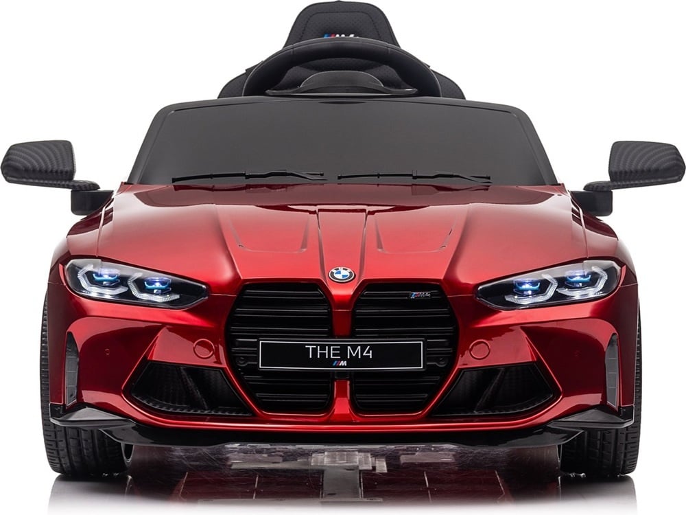Bmw M4, Voiture Électrique Pour Enfants 12 Volts, Siège En Cuir, Pneus En Caoutchouc, Voiture À Batterie Pour Enfants !