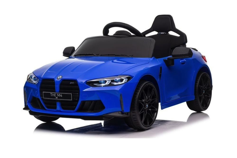 Bmw M4, Voiture Électrique Pour Enfants 12 Volts, Siège En Cuir, Pneus En Caoutchouc, Voiture À Batterie Pour Enfants !