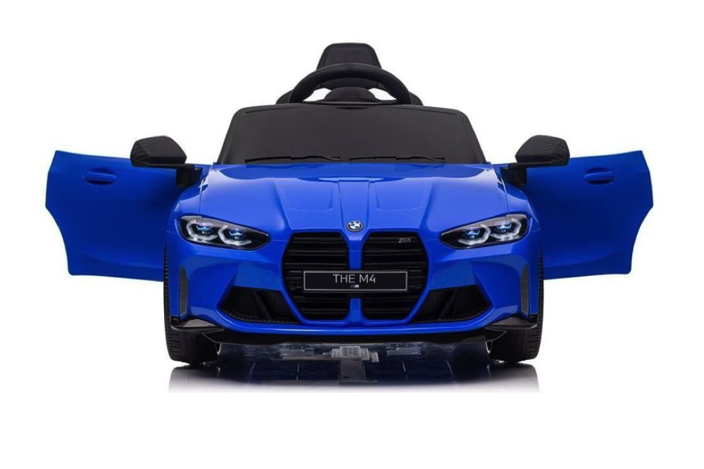 Bmw M4, Voiture Électrique Pour Enfants 12 Volts, Siège En Cuir, Pneus En Caoutchouc, Voiture À Batterie Pour Enfants !