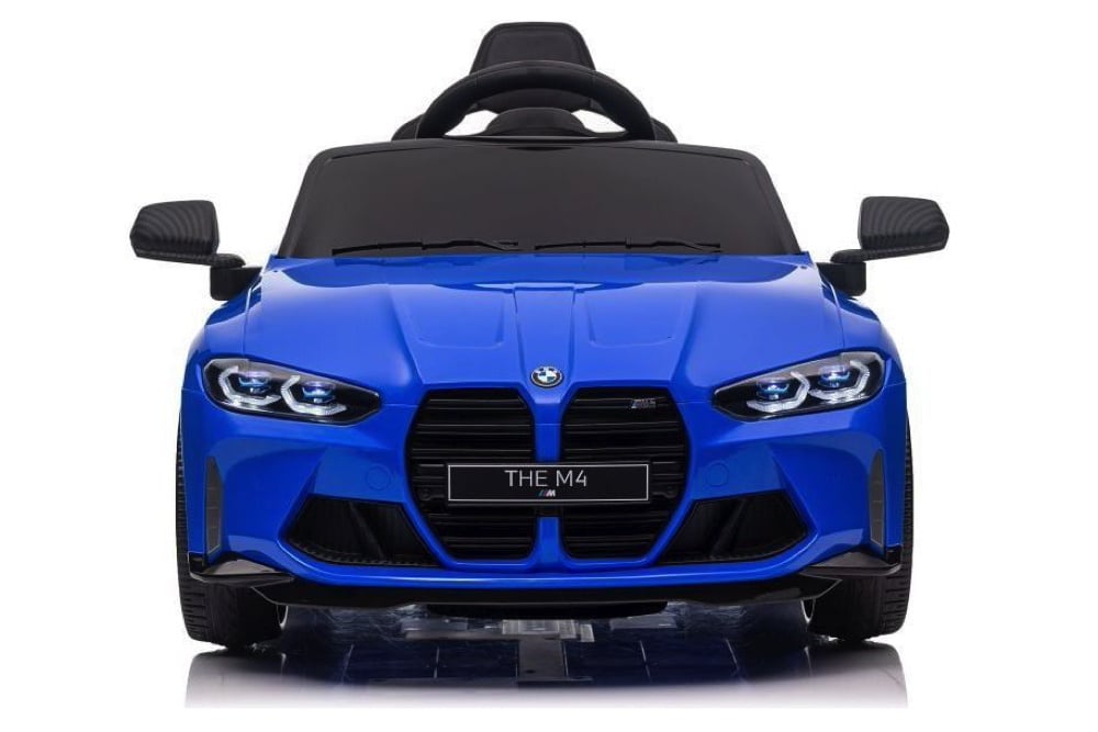 Bmw M4, Voiture Électrique Pour Enfants 12 Volts, Siège En Cuir, Pneus En Caoutchouc, Voiture À Batterie Pour Enfants !