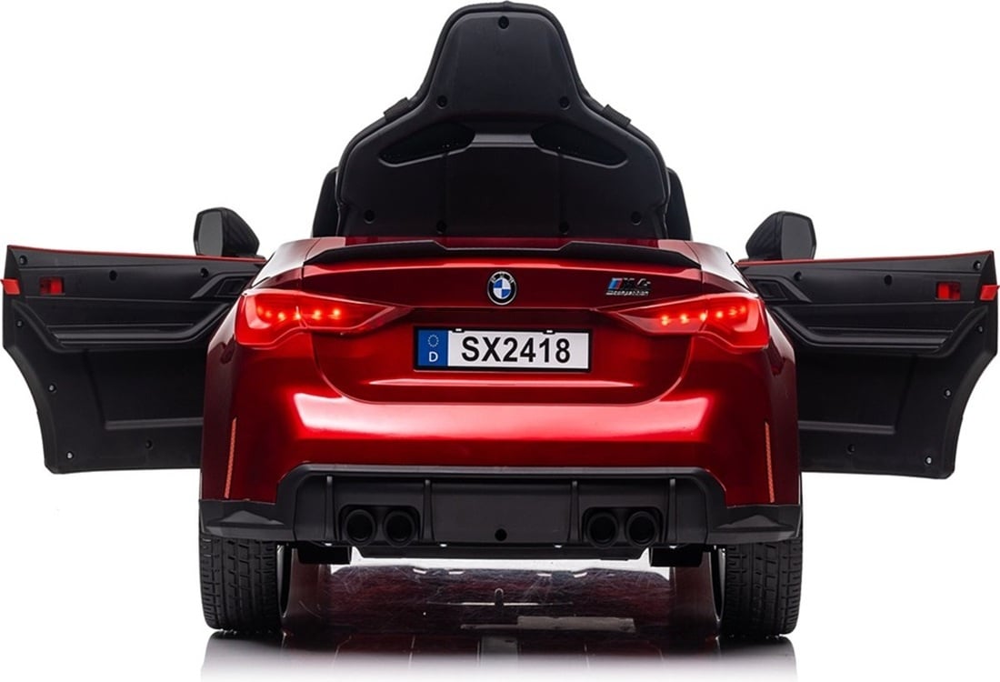 Bmw M4, Voiture Électrique Pour Enfants 12 Volts, Siège En Cuir, Pneus En Caoutchouc, Voiture À Batterie Pour Enfants !