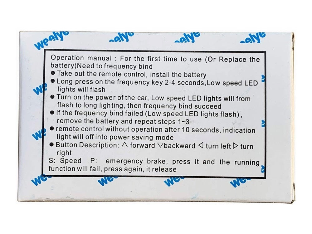 Télécommande 2,4 Ghz Pour Voitures Électriques Pour Enfants (Tx1 Et Tx10)