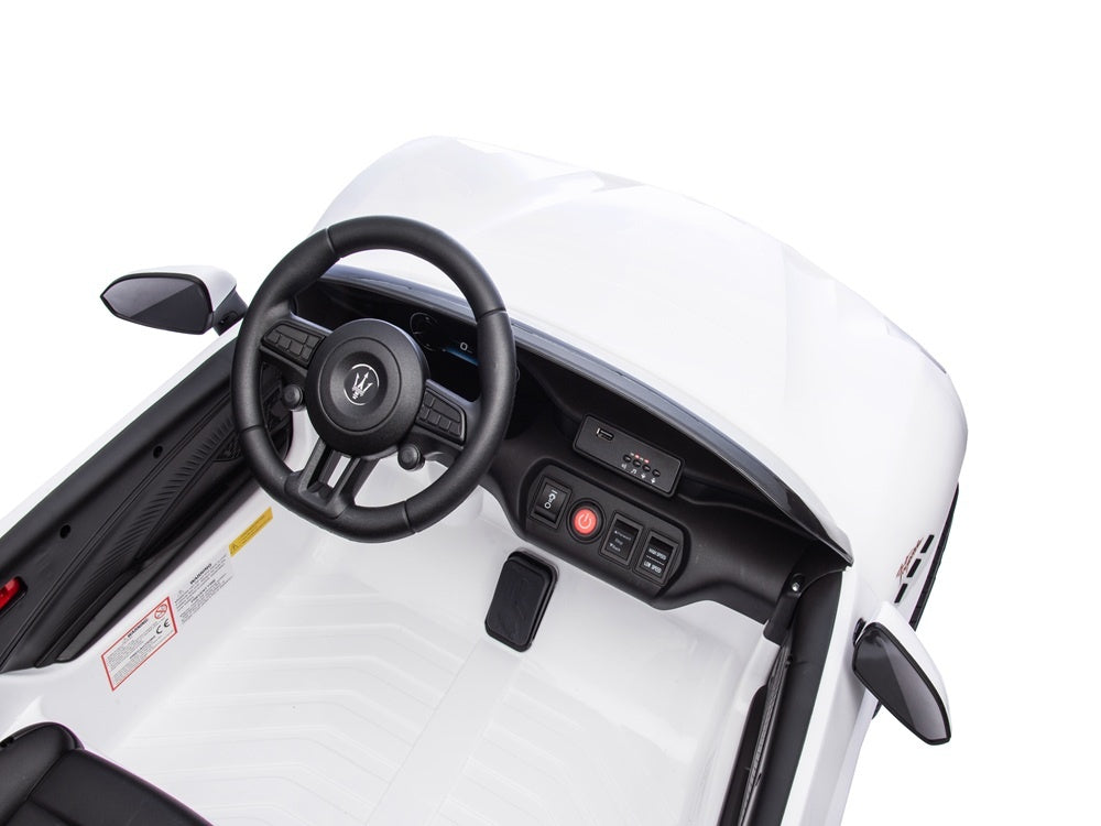 Maserati Granturismo Folgore Voiture Pour Enfants 2 Places, 12 Volts Avec Pneus En Caoutchouc Et Plus Encore !