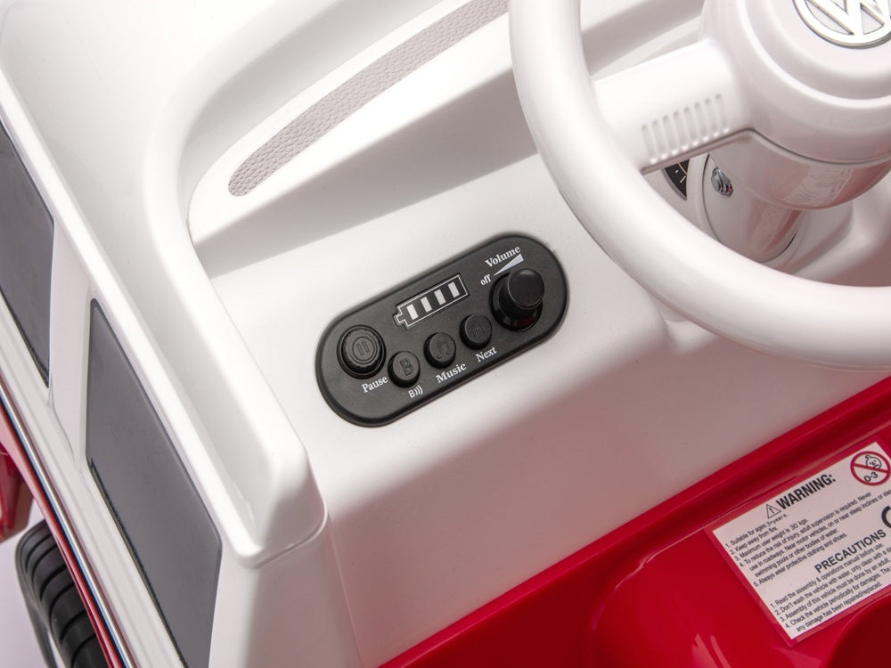 Bus Classique Volkswagen T1, Voiture Pour Enfants 12 Volts Avec Pneus En Caoutchouc Et Plus Encore !