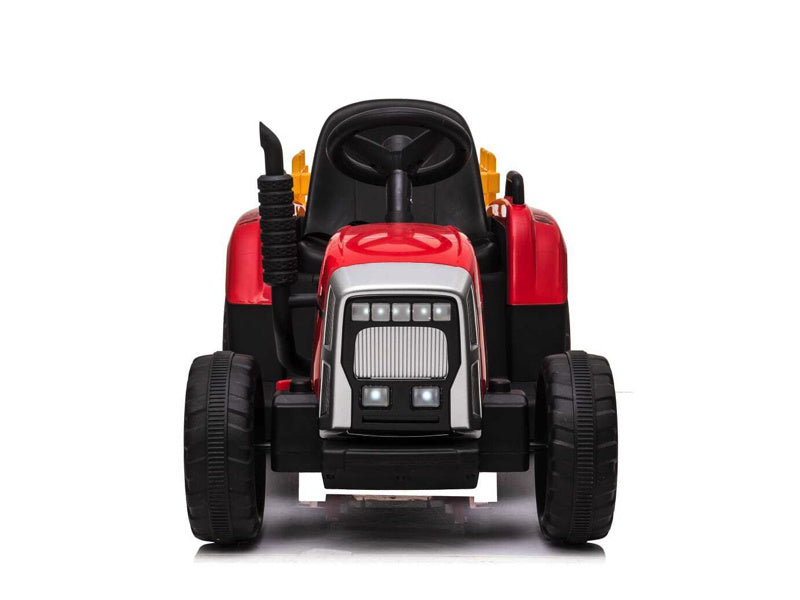 Tracteur Rouge, 2 Moteurs 12 Volts, Tracteur Électrique Pour Enfants.