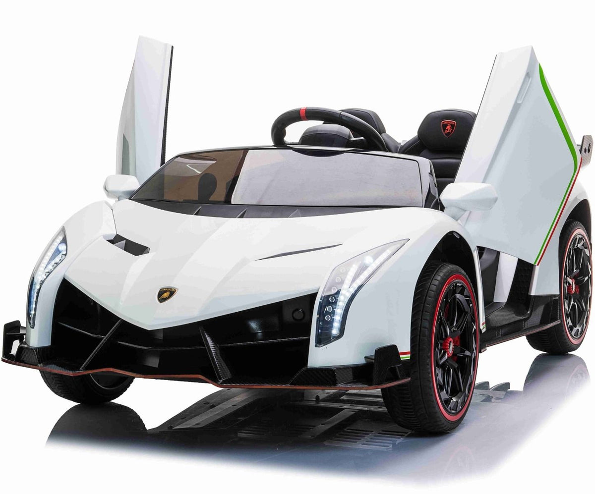 Lamborghini Veneno, Voiture Électrique Pour Enfants 2 Places Avec 4 Moteurs Et Plus.