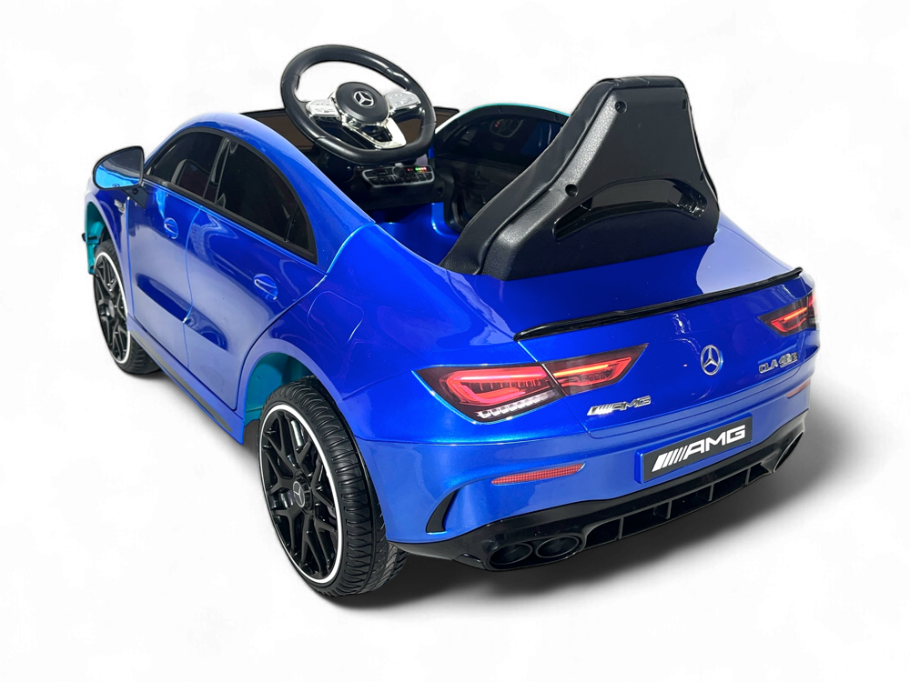 Voiture Électrique Pour Enfants Mercedes Cla 45 S Amg Voiture Électrique Pour Enfants 12 Volts Avec Pneus En Caoutchouc, Siège En Cuir Et Plus Encore !