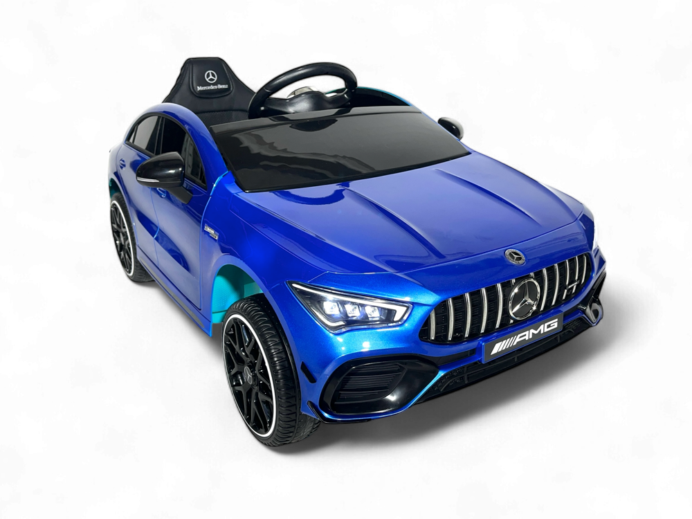 Voiture Électrique Pour Enfants Mercedes Cla 45 S Amg Voiture Électrique Pour Enfants 12 Volts Avec Pneus En Caoutchouc, Siège En Cuir Et Plus Encore !