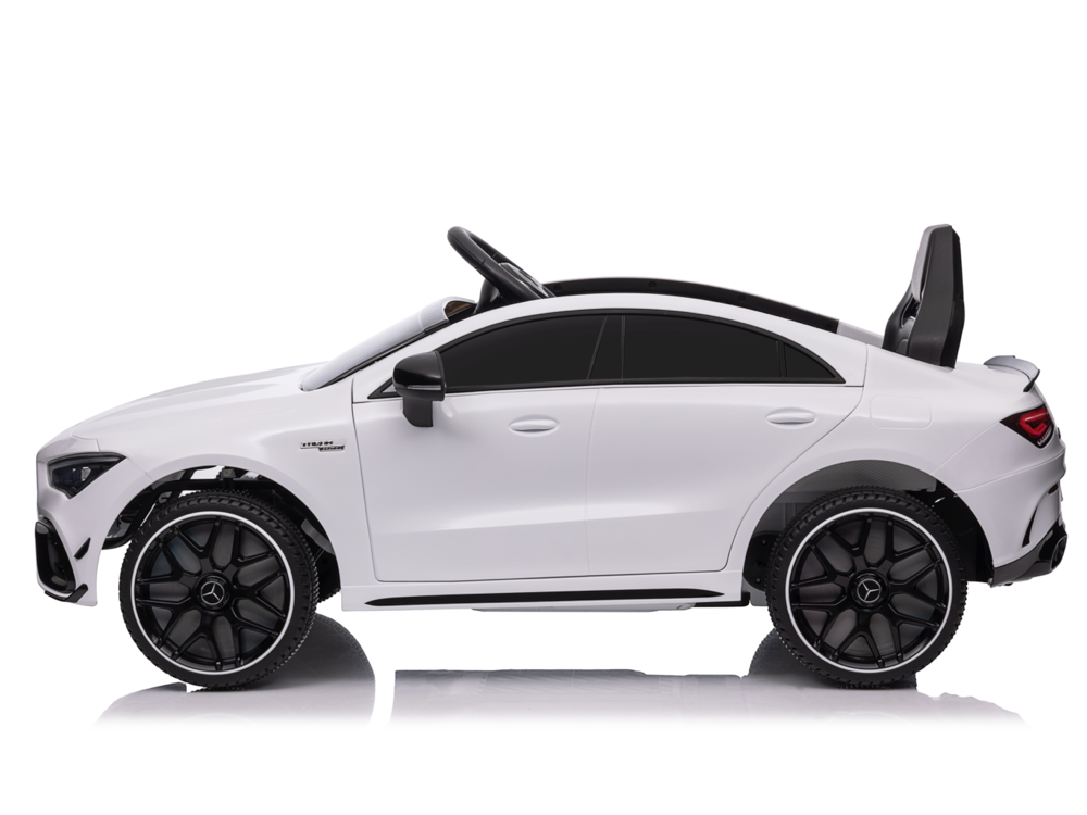 Voiture Électrique Pour Enfants Mercedes Cla 45 S Amg Voiture Électrique Pour Enfants 12 Volts Avec Pneus En Caoutchouc, Siège En Cuir Et Plus Encore !