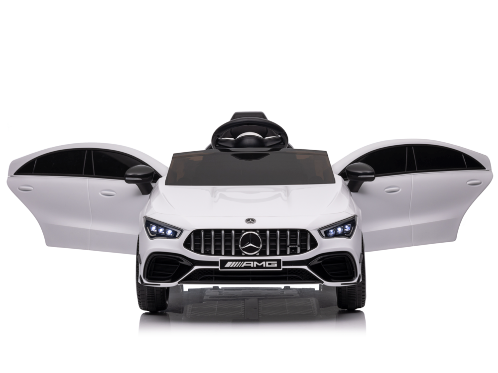 Voiture Électrique Pour Enfants Mercedes Cla 45 S Amg Voiture Électrique Pour Enfants 12 Volts Avec Pneus En Caoutchouc, Siège En Cuir Et Plus Encore !