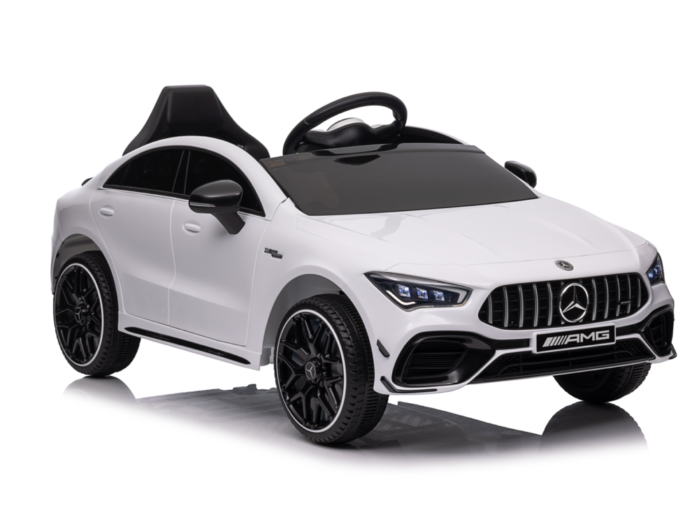 Voiture Électrique Pour Enfants Mercedes Cla 45 S Amg Voiture Électrique Pour Enfants 12 Volts Avec Pneus En Caoutchouc, Siège En Cuir Et Plus Encore !